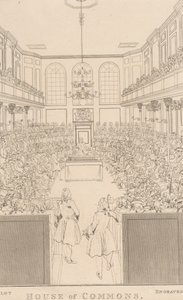 Alsóház, ahogyan az 1741-2 alkotó: William Johnstone White