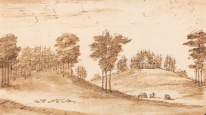 Tervezés egy pavilonhoz egy szarvasparkban alkotó: William Kent