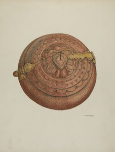 Keresztelő font, c. 1941. alkotó: William Kieckhofel
