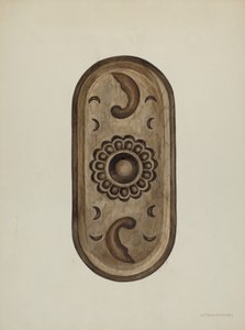 Részlet, Gyóntatószék oldala, 1937.