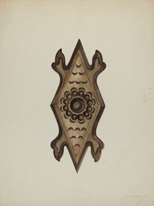 Részlet, Gyóntatószék oldala, 1937.