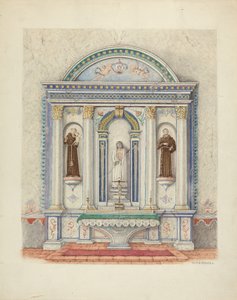 Mellékoltár, San Luis Rey Misszió, 1941.