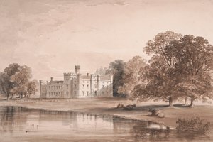 Chiddingstone hely, kilátás a tóra alkotó: William Knight