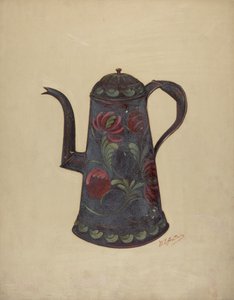 Toleware kávéfőző, c. 1936.