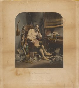 Don Quijote a dolgozószobájában alkotó: William Lake Price