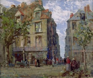 Kilátás Dieppe-ben (olaj, vászon) alkotó: William Lee Hankey