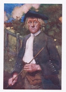 Súlyos ember volt, és szigorúan nézhető (színes litho)