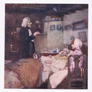 De kötelessége, minden hívásra azonnali, figyelt és sírt, imádkozott és mindenkiért érezte magát (színes litho) alkotó: William Lee Hankey