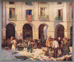 Halpiac Dieppe-ben, az 1925 körül megjelent "Allies in Art" című filmből (színes litó)