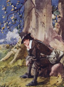 Illusztráció a The Compleat Anglerhez, Izaak Walton (színes litó) alkotó: William Lee Hankey