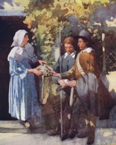 Illusztráció a The Compleat Anglerhez, Izaak Walton (színes litó) alkotó: William Lee Hankey