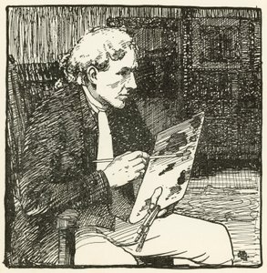 Illusztráció: Oliver Goldsmith A kihalt faluhoz (színes litó) alkotó: William Lee Hankey