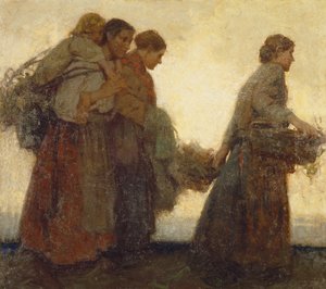On the Dykes, 1910 körül (olaj, vászon) alkotó: William Lee Hankey