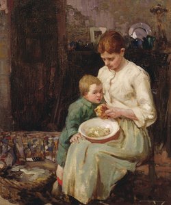 Az étel elkészítése (olaj, vászon) alkotó: William Lee Hankey