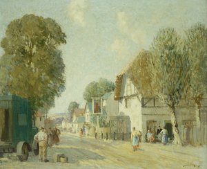The Inn at Avebury (olaj, vászon) alkotó: William Lee Hankey