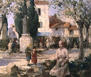 A piactér alkotó: William Lee Hankey