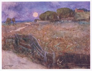 A tisztességes templom a szomszédos domb tetején (színes litho) alkotó: William Lee Hankey