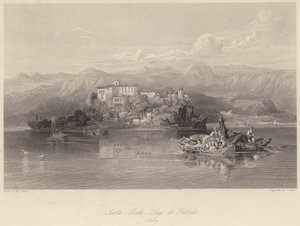 Isola Lechi, Garda-tó, Olaszország (metszet)