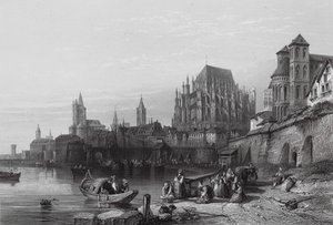 Köln városa a Rajnán (metszet)