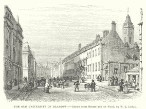 A Glasgow-i Régi Egyetem (metszet)