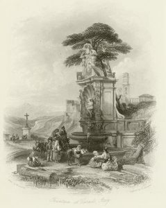 Szökőkút a Carnelóban alkotó: William Leighton Leitch