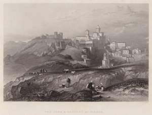 Piazza városa és kolostora (metszet) alkotó: William Leighton Leitch