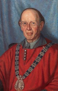 Percy John Delf Smith (1882-1948) művész és a Művészeti Dolgozók Céhének mestere 1941-ben (olaj, vászon) alkotó: William Lionel Clause