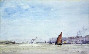 Chatham Dockyard alkotó: William Lionel Wyllie
