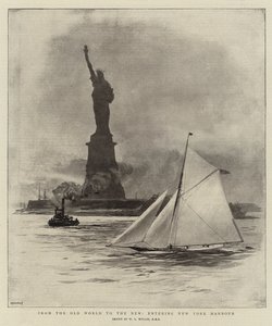 A régi világból az újba, belépve New York kikötőjébe alkotó: William Lionel Wyllie