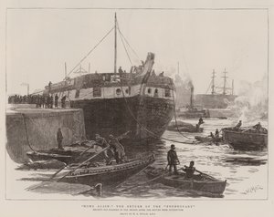 Újra otthon: a Foudroyant visszatérése alkotó: William Lionel Wyllie