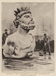 Jupiter, a Foudroyant alakfeje alkotó: William Lionel Wyllie