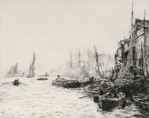 Régi Limehouse alkotó: William Lionel Wyllie