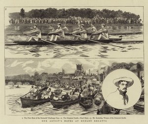 Művészünk feljegyzései a Henley Regattán alkotó: William Lionel Wyllie