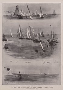 Verseny Helgolandba a Német Császár Kupáért alkotó: William Lionel Wyllie