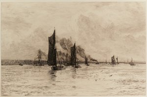 Az özönvíz utolsó cseppjénél alkotó: William Lionel Wyllie