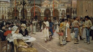 A Piazza di San Marco, Velence, 1883