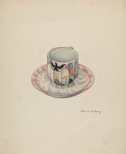 Csésze és csészealj, c. 1940.