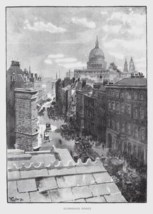 Aldersgate Street (litho) alkotó: William Luker