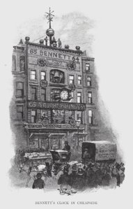 Bennett órája a Cheapside-ban (litho) alkotó: William Luker