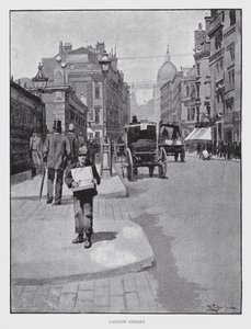 Cannon Street (litho) alkotó: William Luker