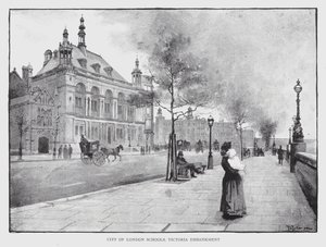 City of London Schools, Victoria Embankment (litho) alkotó: William Luker