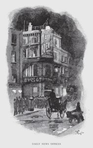 Daily News Offices (litho) alkotó: William Luker