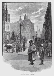Great Tower Street (litho) alkotó: William Luker