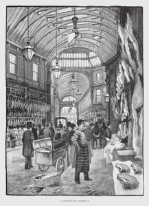 Leadenhall piac (litho) alkotó: William Luker