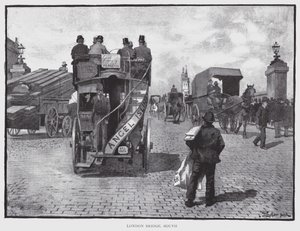 London Bridge, Dél (litho) alkotó: William Luker