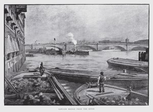 London Bridge for the River (litho) alkotó: William Luker