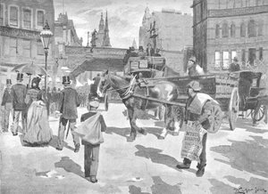 Ludgate Cirkusz, 1891 alkotó: William Luker