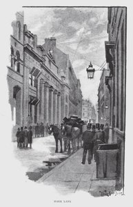Mark Lane (litho) alkotó: William Luker