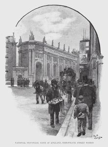National Provincial Bank of England, Bishopsgate Street, belül (litho) alkotó: William Luker