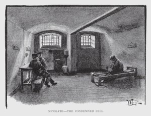 Newgate, az elítélt sejt (litho)